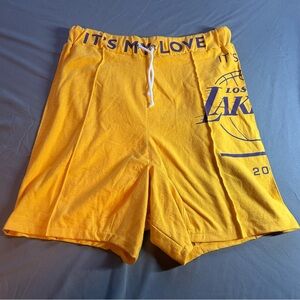 It’s My Los Angeles Lakers 2011 NBA Women’s Yellow Shorts Size Medium